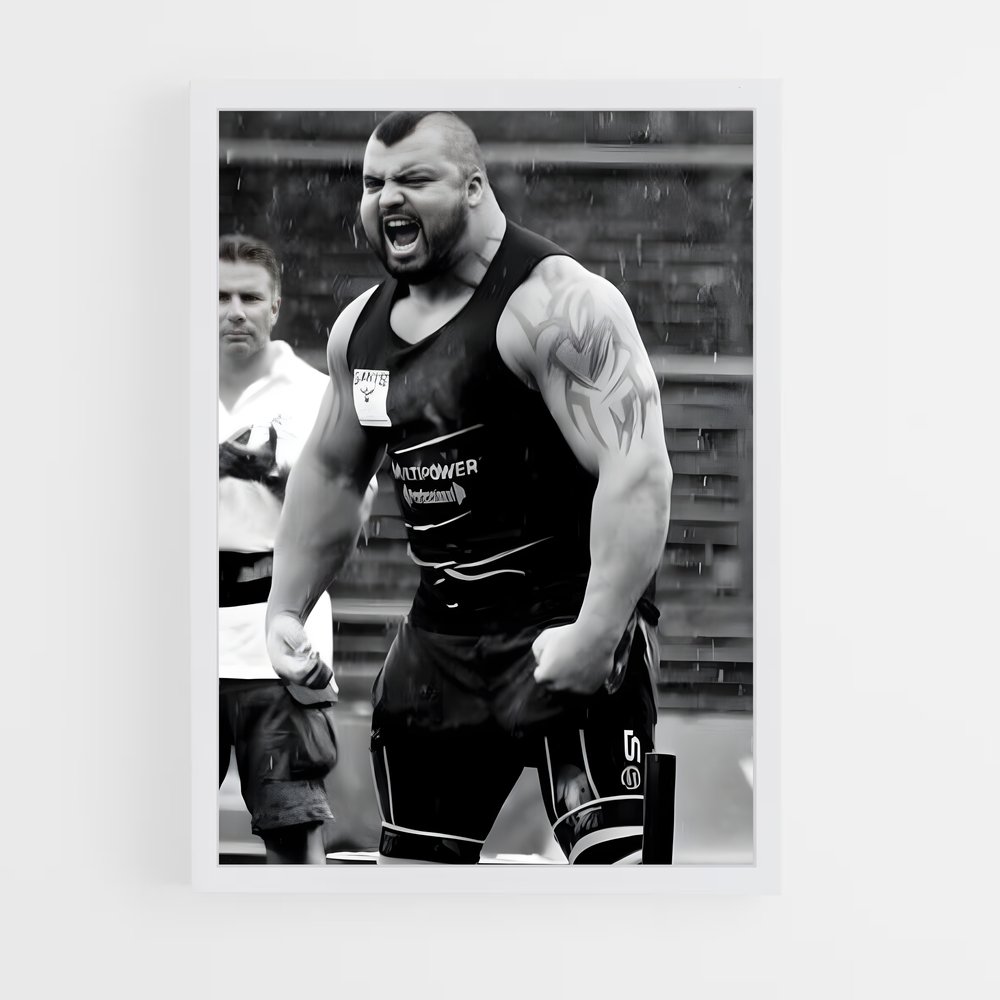 Poster Eddie hall – affiche Powerlifting (vue 3)